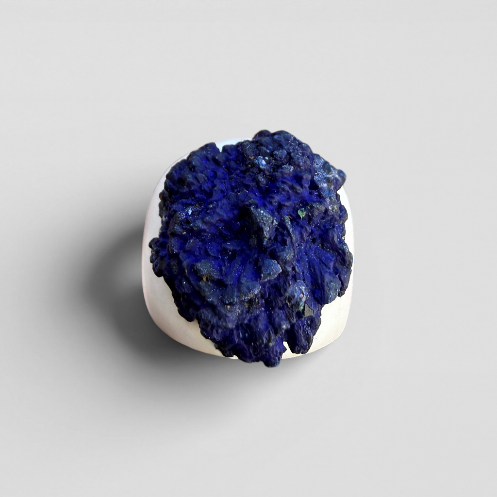 Azurite White ring