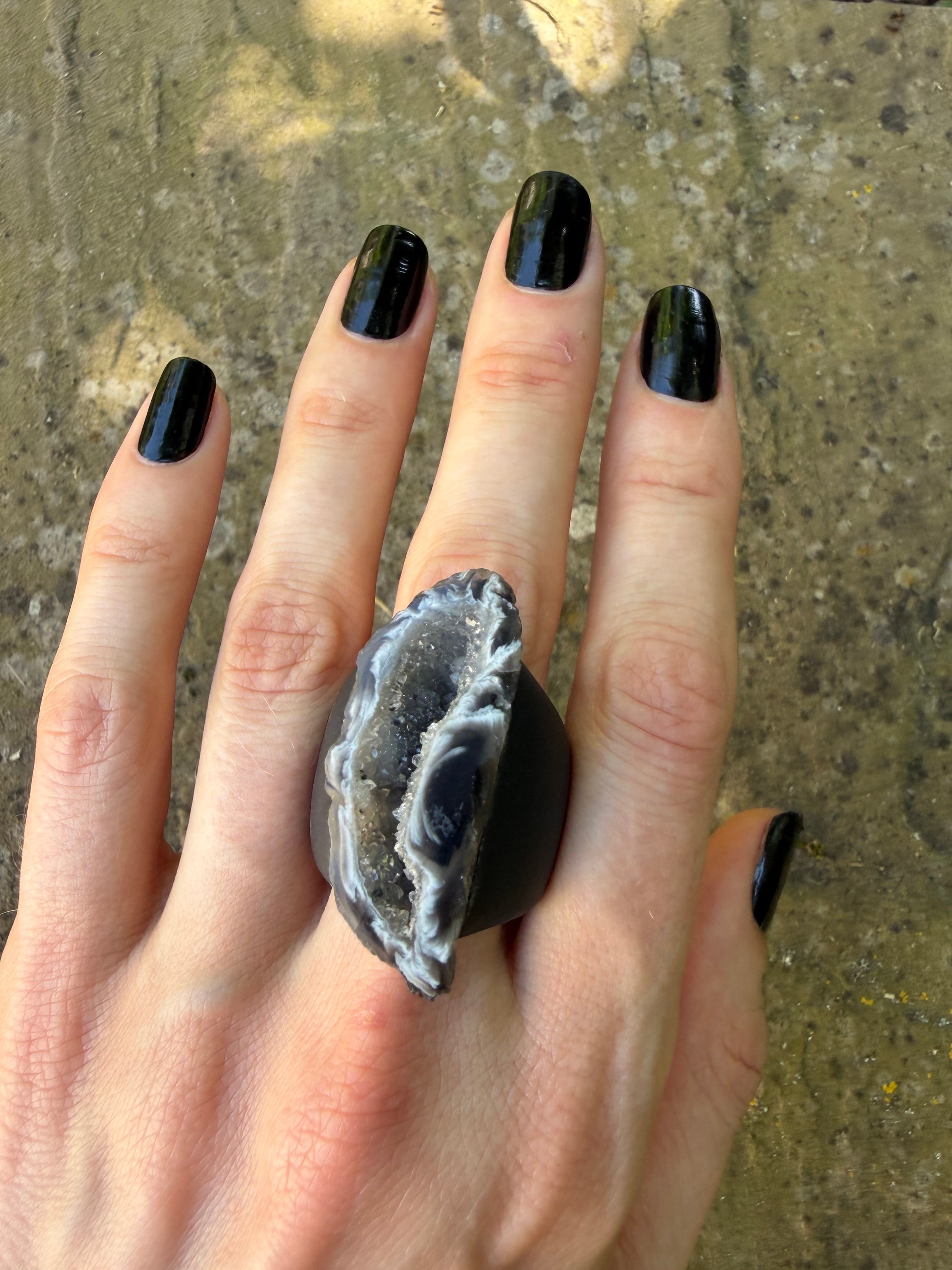 Luna Agate Ring